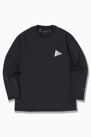 and wander(アンドワンダー)｜【MEN】34 rash guard/ブラック の通販