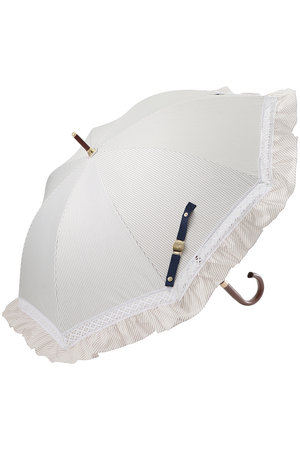 POLO RALPH LAUREN ストライプフリル 長傘 遮光 晴雨兼用日傘 ”ストライプフリル”（長傘）｜POLO RALPH LAUREN