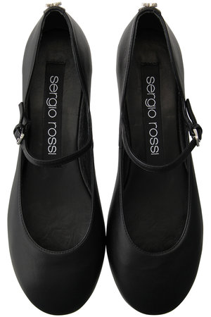 箱付き美品 SERGIO ROSSI セルジオロッシ sr1 バレリーナ 黒 Sergio Rossi(セルジオ ロッシ)｜srPILIER バレリーナ/ブラック