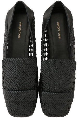 Sergio Rossi(セルジオ ロッシ)｜sr1 BRAID スリッパ/ブラック の通販