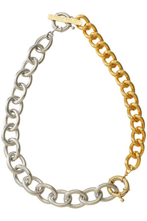 バイカラービックチェーンチョーカー / Bicolor Big Chain Choker