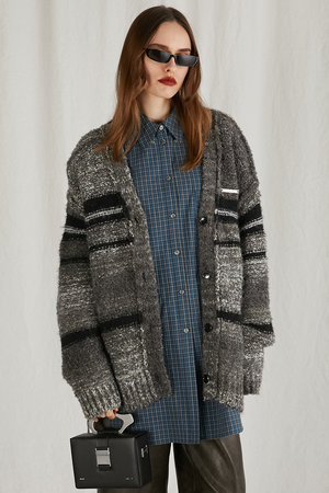 オープロジェクト　o project カーディガン PRANK PROJECT(プランク プロジェクト)｜カスリボーダーニット