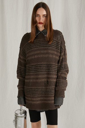 PRANK PROJECT(プランク プロジェクト)｜モヘヤシアーボーダーニット