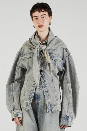 PRANK PROJECT ツイーディーデニムブルゾン Zip Denim Shirt Blouson