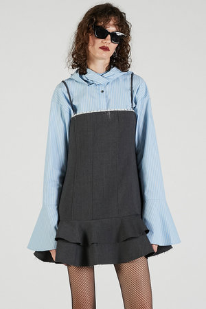 ワンピース prankproject Waste Frill Tunic PRANK PROJECT(プランク プロジェクト)｜ウーステッドフリルチュニック