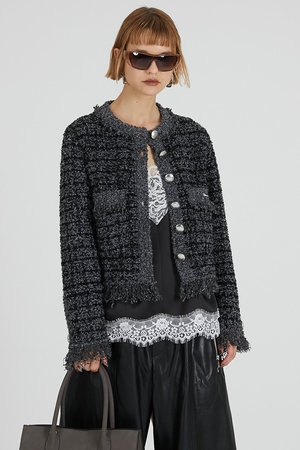 PRANK PROJECT(プランク プロジェクト)｜ツイードニットカーディガン