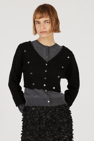 未使用 PRANK PROJECT シースルー リブ ニット カットソー PRANK PROJECT（プランクプロジェクト）の「ビスチェカットシースルー