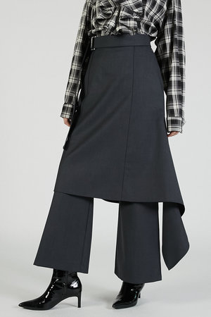 Hal‼️PRANK PROJECT ドロップヘムレイヤードスカートパンツ PRANK PROJECT(プランク プロジェクト)｜ドロップヘムレイヤード