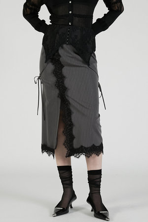 PRANK PROJECT(プランク プロジェクト)｜2WAYレースミディスカート / 2