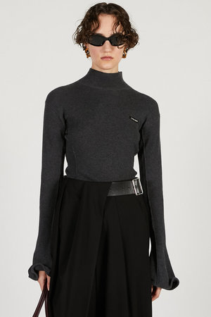 未使用 PRANK PROJECT シースルー リブ ニット カットソー 未使用 PRANK PROJECT シースルー リブ ニット カットソー 未使用