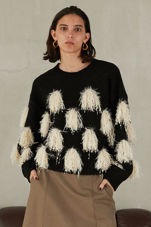 PRANK PROJECT(プランク プロジェクト)｜ボンボンニット/C.GRY