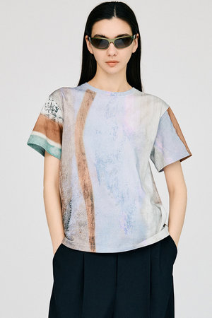 PRANK PROJECT(プランク プロジェクト)｜MINERAL PRINT TEE/BLU(ブルー