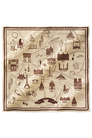 aLORS(アロー)｜Foulard Ex-libris Paris×aLORS スカーフ/アイボリー