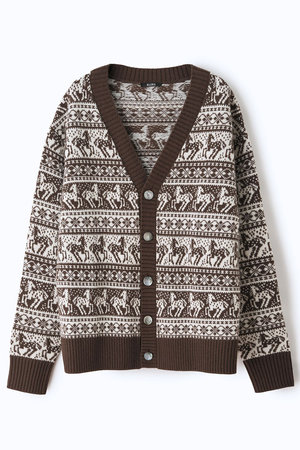 aLORS(アロー)｜Cardigan jacquard equestre Freya カーディガン
