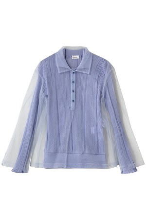 Chika Kisada(チカ キサダ)｜チュール レイヤー ポロニット/ブルー の