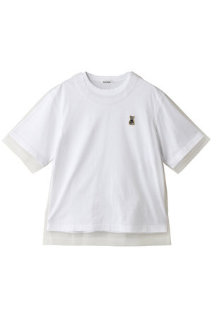 Chika Kisada(チカ キサダ)｜CATパッチ チュール レイヤー Tシャツ