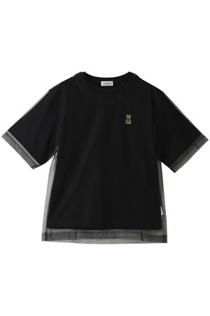 Chika Kisada(チカ キサダ)｜CATパッチ チュール レイヤー Tシャツ