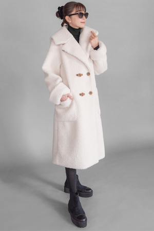 DAISY LIN(デイジーリン)｜Coat “Elegant Teddy Long”/バニラ の通販｜ELLESHOP・(エル・ショップ)