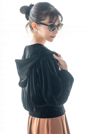 DAISY VELOUR デイジーリンフォクシー ベロアパーカー 42 DAISY VELOUR デイジーリンフォクシー ベロアパーカー 42