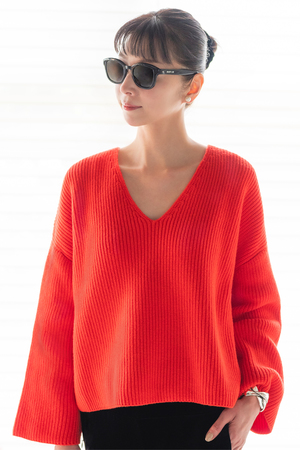 DAISY LIN(デイジーリン)｜Angel Hair Sweater “Lady V”/アンティーク