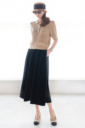 25年 デイジーリン　Knit poloshirt Pineapple Puff DAISY LIN(デイジーリン)｜Knit polo shirt “Pineapple Puff