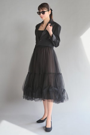 近年美品　定価10万円　DAISY LIN デイジーリン　チュール　スカート DAISY LIN(デイジーリン)｜Skirt “Fairy Tulle”/ブラックブラック の