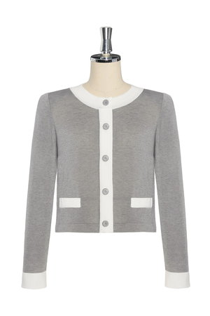 DAISY LIN(デイジーリン)｜Daisy Classic Cardigan/グレー の通販