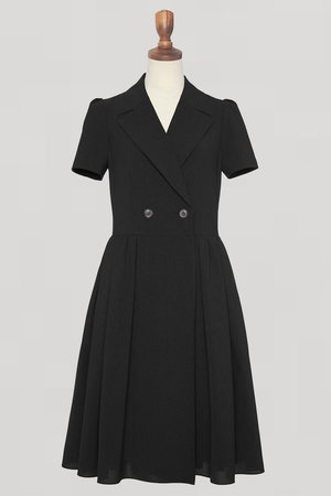 美品 デイジーリン 42、L、11号 レディース チュニック 袖なし 膝丈 黒 DAISY LIN(デイジーリン)｜Dress “Daisy Classic”/ブラックブラック の