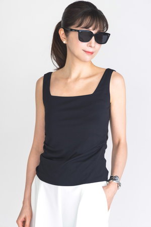 DAISY LIN(デイジーリン)|2WAY Top “Elegant Square”/ブラック DAISY LIN(デイジーリン)|2WAY Top “Elegant Square”/ブラック