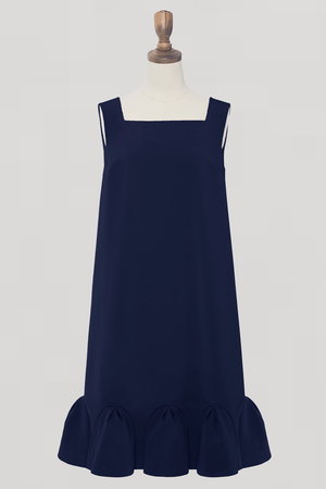 DAISY LIN(デイジーリン)｜Elegant Curve Dress/ミッドナイトブルー の