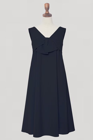 a*3様 新品同様★Daisy Lin ネイビー Vネック ワンピース 40 DAISY LIN(デイジーリン)｜Lady Flare Dress/ネイビー の通販