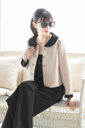 DAISY LIN(デイジーリン)｜Classical Knit Cardigan/ミルクティ の通販