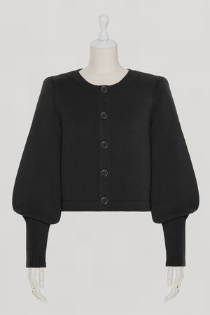 DAISY LIN(デイジーリン)｜Tulip Cardigan/ブラック の通販｜ELLESHOP