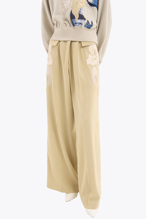 MURRAL framed flower pants ベージュ 38ミュラール MURRAL framed flower pants ベージュ 38ミュラール MURRAL framed