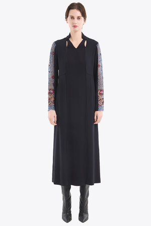 MURRAL(ミューラル)｜Petal collar lace ドレス/ネイビー の通販