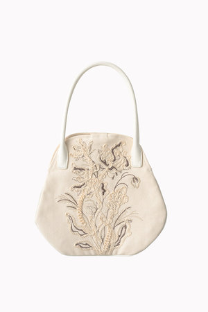 【美品】MURRAL ミューラル ハンドバッグ トートバッグ レザー　刺繍 自立 BAG