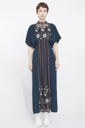 MURRAL(ミューラル)｜Classic lace ドレス/グリーン の通販｜ELLESHOP