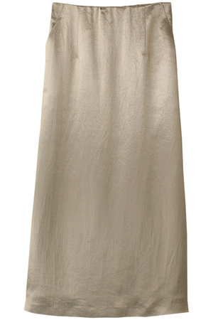 MANOF(マノフ)｜SATIN MAXI SKIRT スカート/BEIGE の通販  