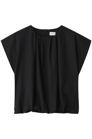 MANOF(マノフ)｜GATHER COMPACT CUT TOPS/カットソー/BLACK の通販