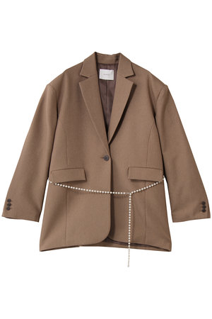 MANOF(マノフ)｜PEARL BELT JACKET ジャケット/CAMEL の通販｜ELLESHOP