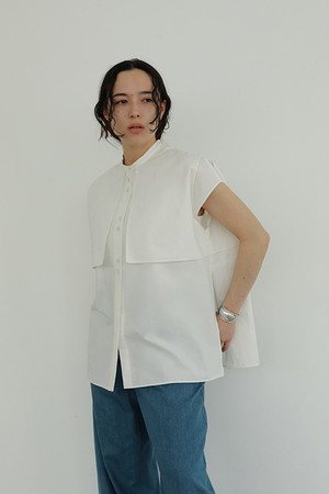 MANOF マノフWAIST TUCK PUFF SLEEVE TOPS | www.babyleaves.com