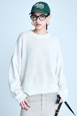 BRILL(ブリル)｜【予約販売】クルーネックプルオーバー/ホワイト の 
