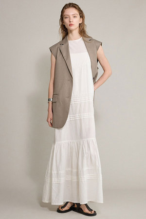 完売品　BRILL特注　raspailシルクレーススカート BRILL(ブリル)｜【raspail】レーススカーフ/カーキ の通販｜ELLESHOP