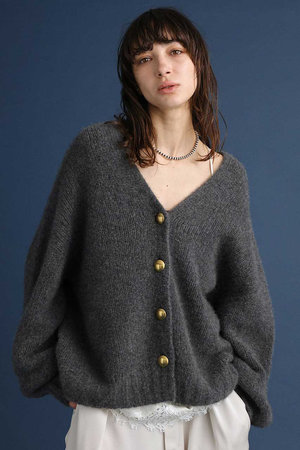 BRILL(ブリル)｜カシミヤ2WAYカーディガン/グレー の通販｜ELLESHOP
