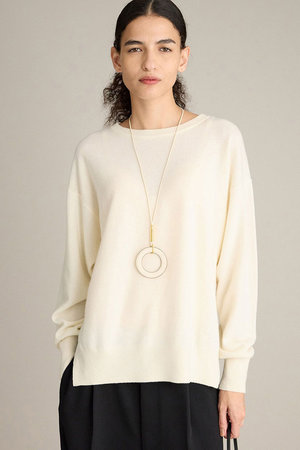 BRILL(ブリル)｜DOR プルオーバーニット/ホワイト の通販｜ELLESHOP