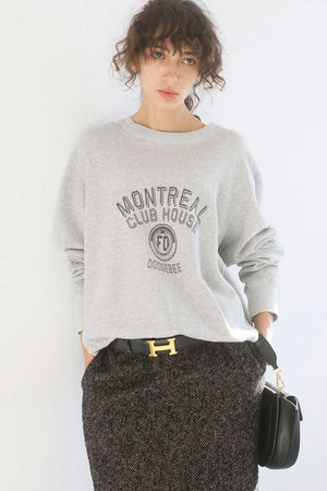 BRILL(ブリル)｜【raspail】ロゴスウェット/グレー の通販｜ELLESHOP