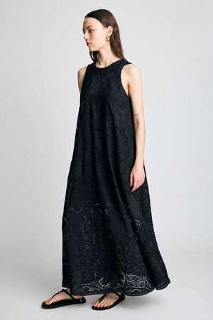 BRILL(ブリル)｜シシュウサックドレス/ブラック の通販｜ELLESHOP