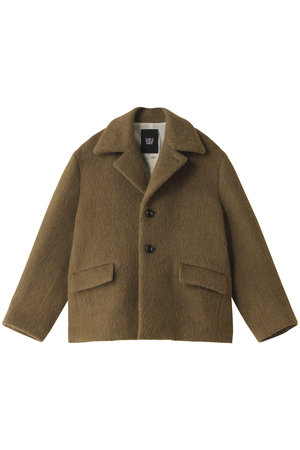 サンプル★未使用級 BOWTE ダブルシャギー キッド モヘア ショートコート BOWTE(バウト)｜ダブルシャギー キッド モヘア ショートコート/カーキ