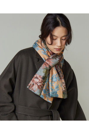 Tapis Noir(タピ ノワール)｜Puffer スカーフ/ブルー（Dani） の通販