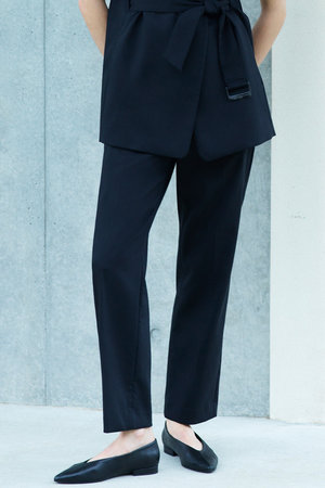 esteta(エステータ)｜ライトダブルクロス パンツ/ブラック の通販